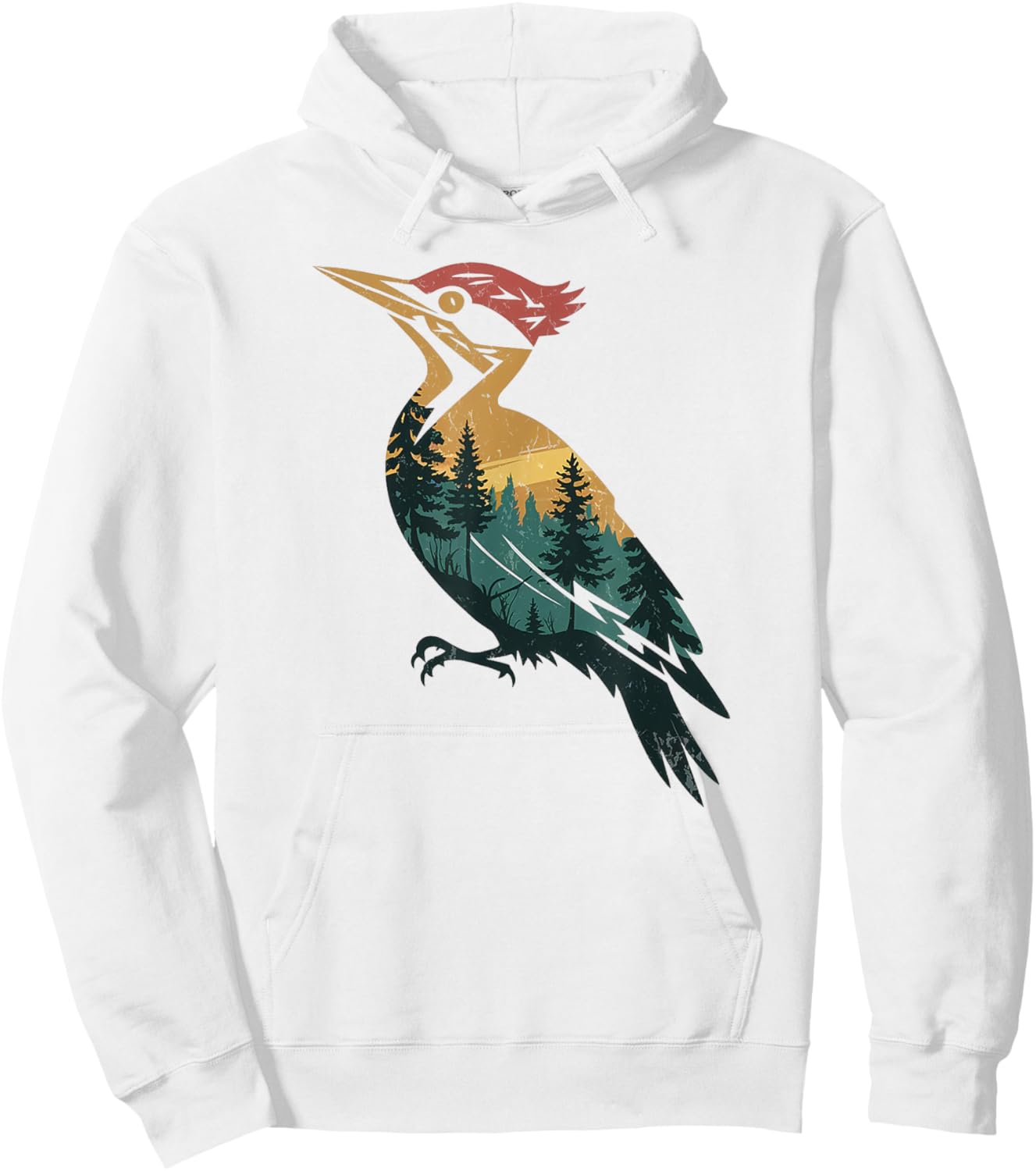 Woodpecker Hunting Hiking Outdoor Camping Forest Men Women Hoodie - Hoodie | White