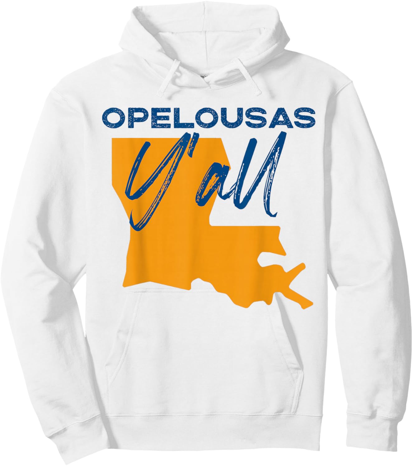Opelousas Louisiana Y'all LA Pride State Map Cute Hoodie - Hoodie | White