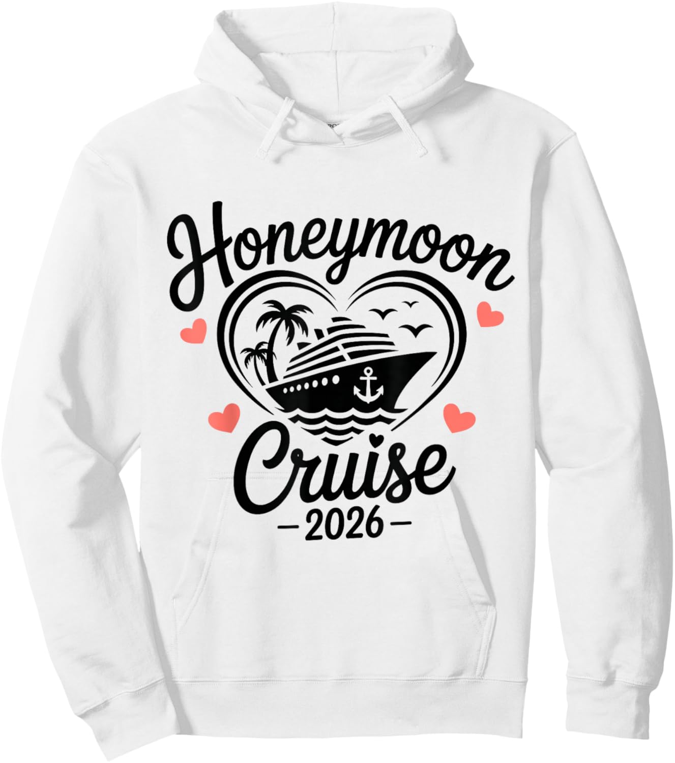 Honeymoon Cruise 2026 Couples Matching Hoodie - Hoodie | White