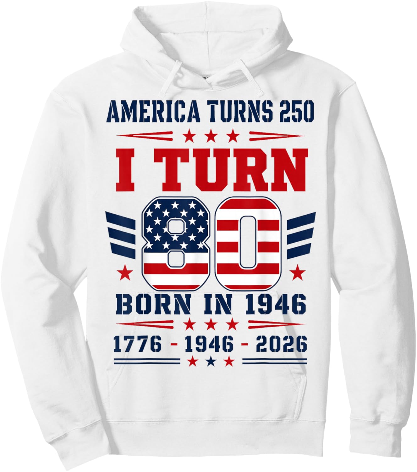 Patriotic Dad Hoodie - Hoodie | White