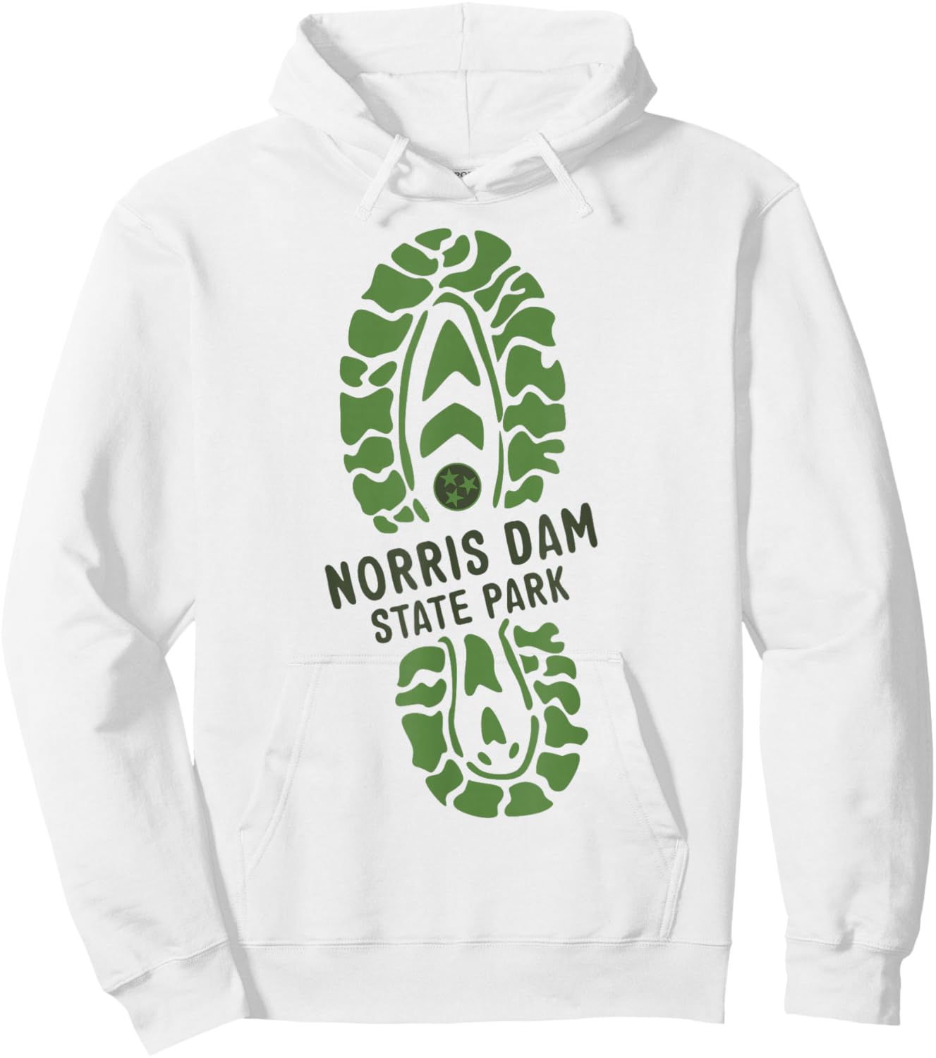 Norris Dam State Park Tennessee Forest TN Hiking Boot Hoodie - Hoodie | White