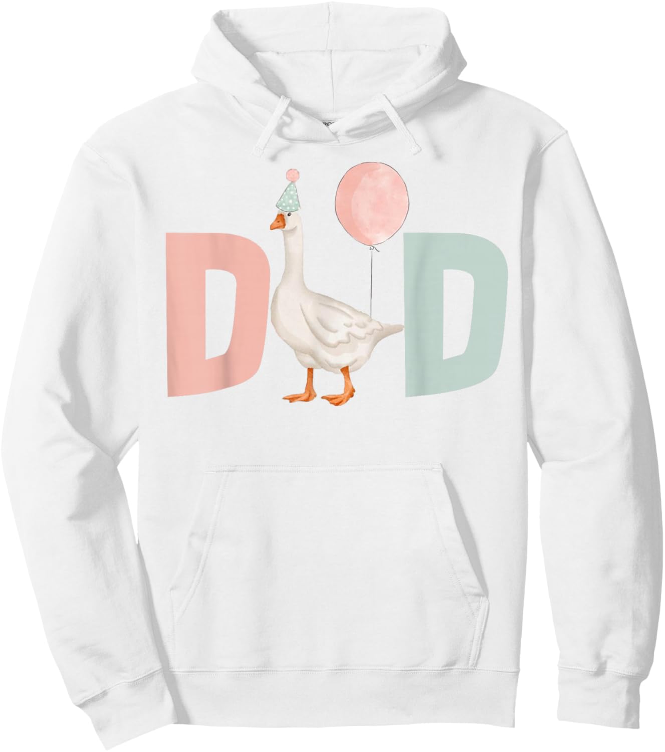 One Silly Goose Dad 1st First Birthday Family Matching Party Hoodie - Hoodie | White