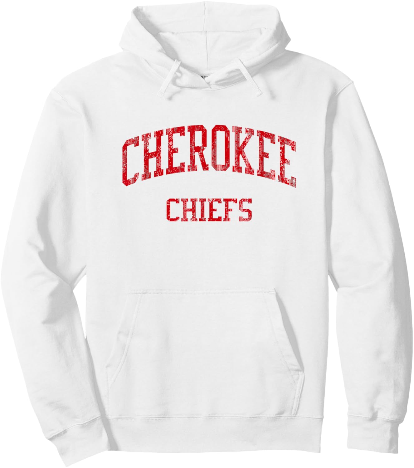 Cherokee High School HS Rogersville TN Vintage Sports Hoodie - Hoodie | White