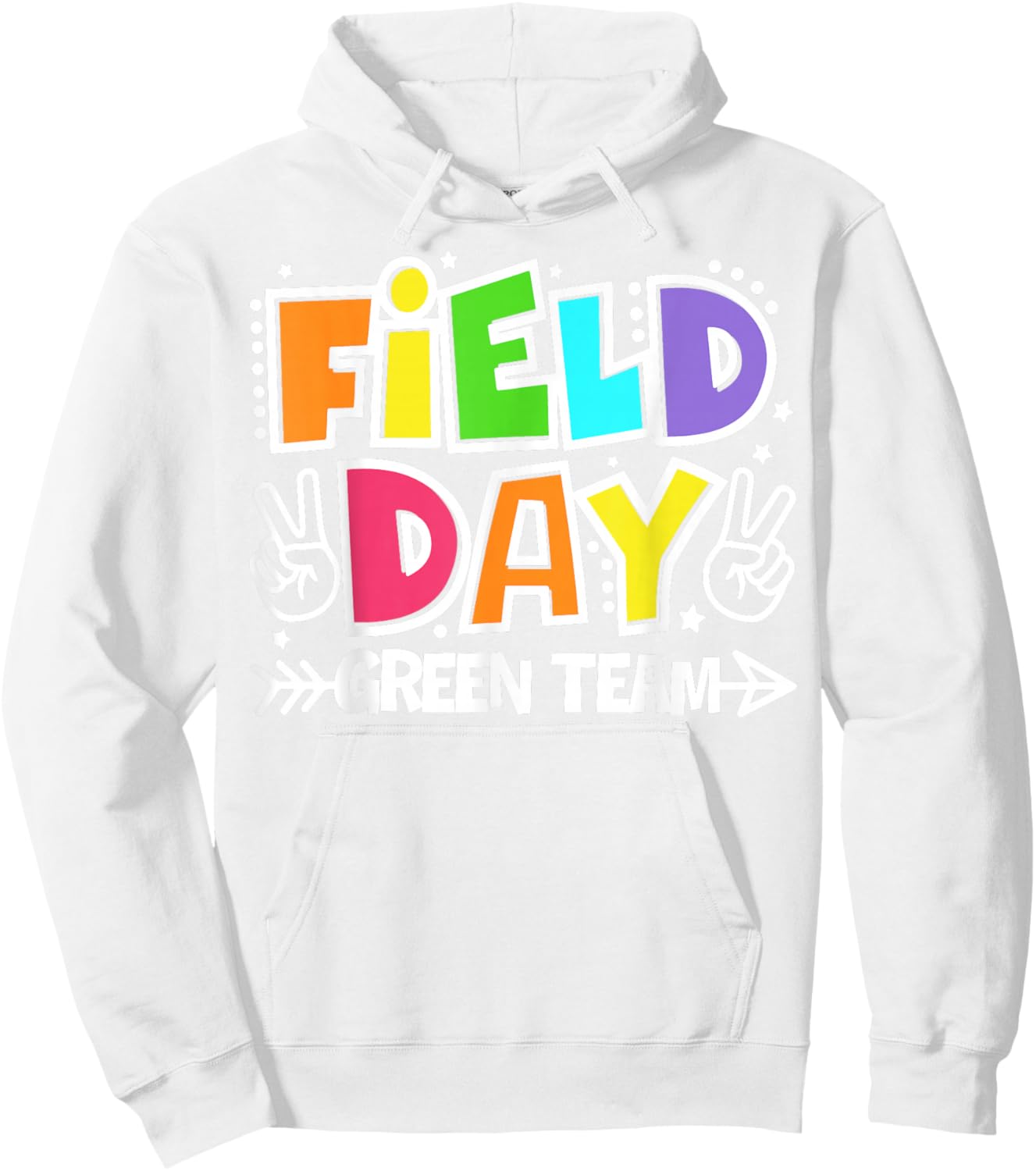 Field Day Green Team Funny For Teacher Kids Field Day Games Hoodie - Hoodie | White