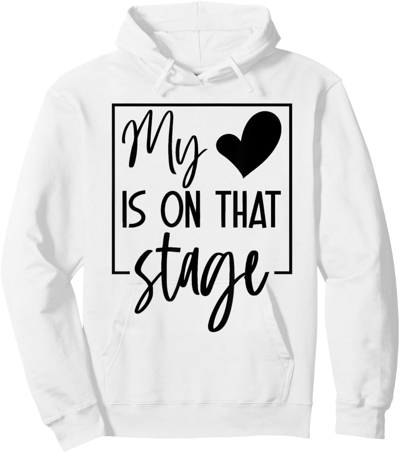 Dance Mom Retro My Heart Is On That Stage Dance Recital Hoodie - Hoodie | White