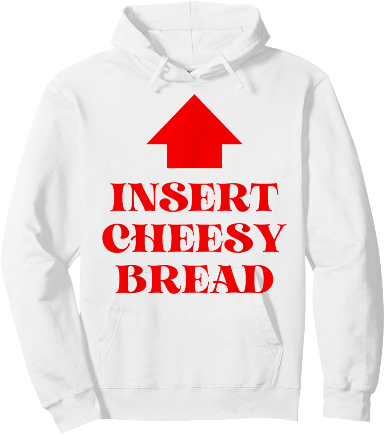 Insert Cheesy Bread Hoodie - Hoodie | White