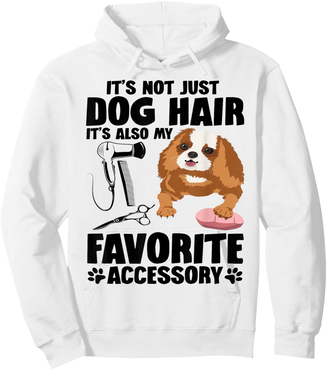 Dog Grooming Smocks Groomer Salon Dog Hairdresser Hoodie - Hoodie | White