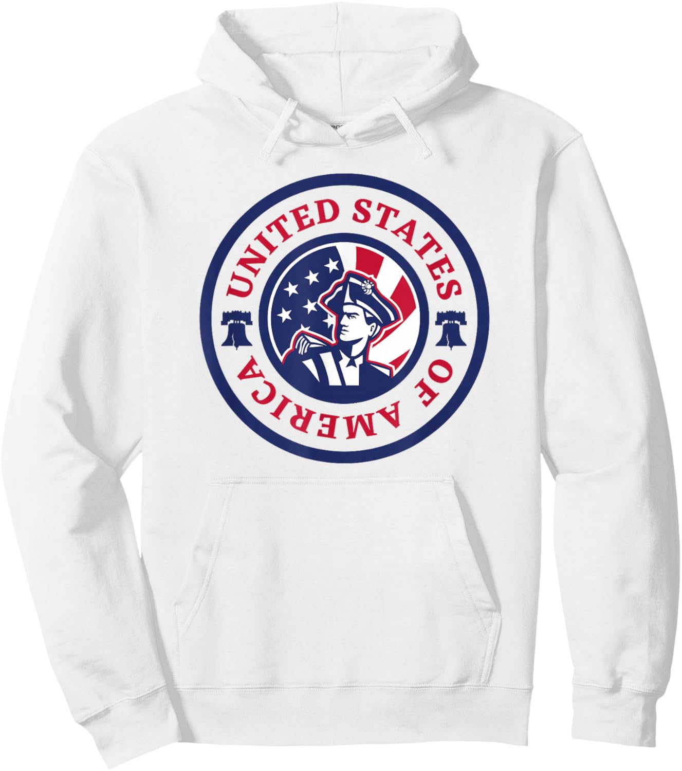 United States of America Patriotic American Flag July 4 USA Hoodie - Hoodie | White