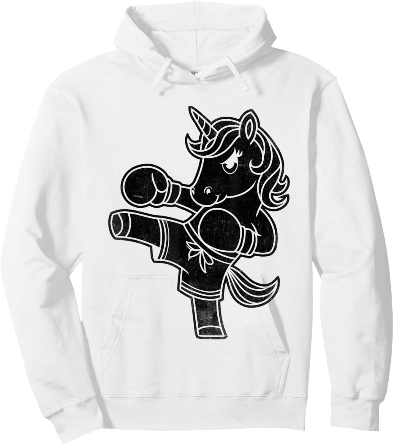 Unicorn Kickboxer Kickboxing Kickbox Kickboxers Hoodie - Hoodie | White