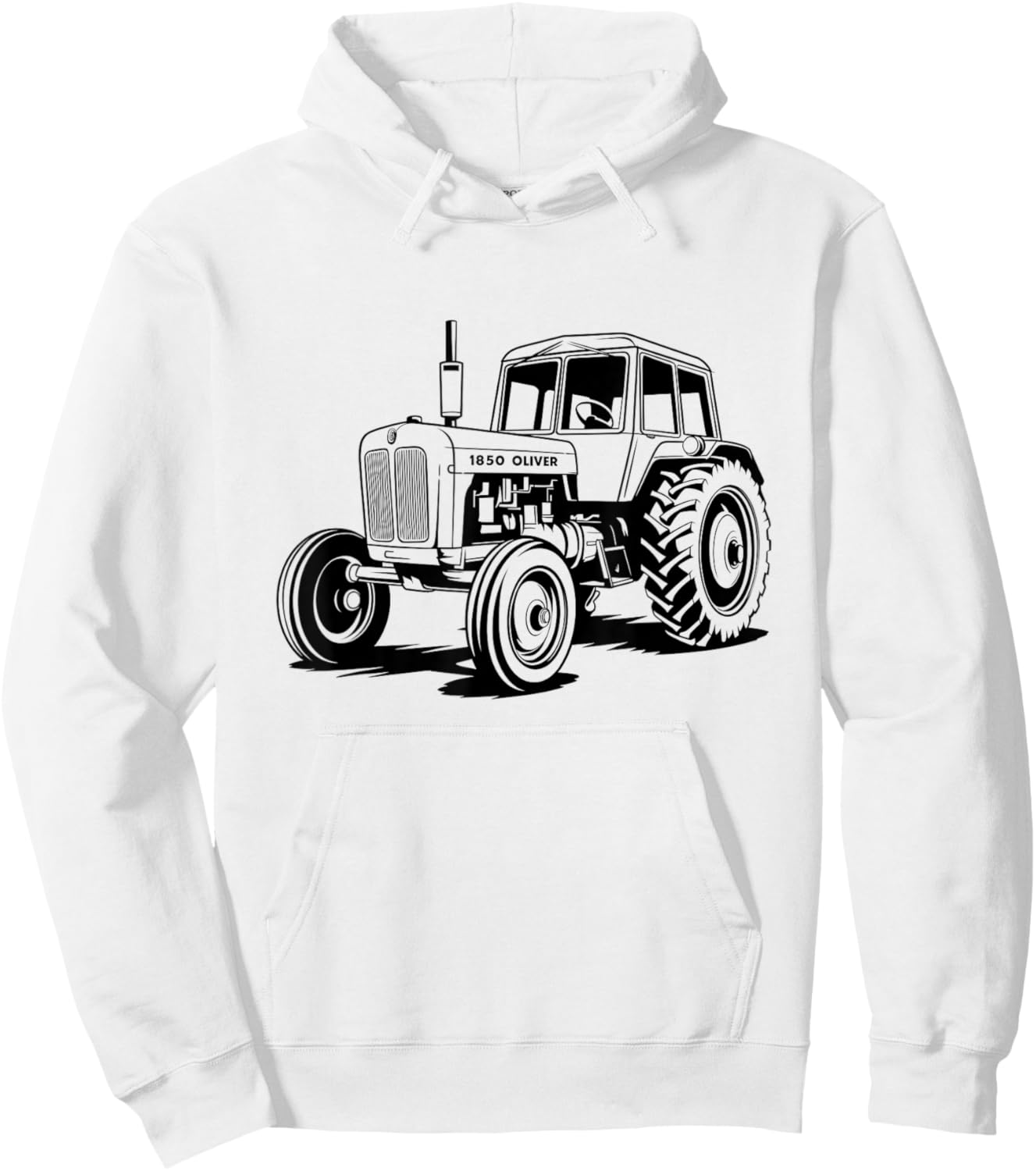 Classic Oliver Vintage Tractor Design for Farm Lovers Hoodie - Hoodie | White