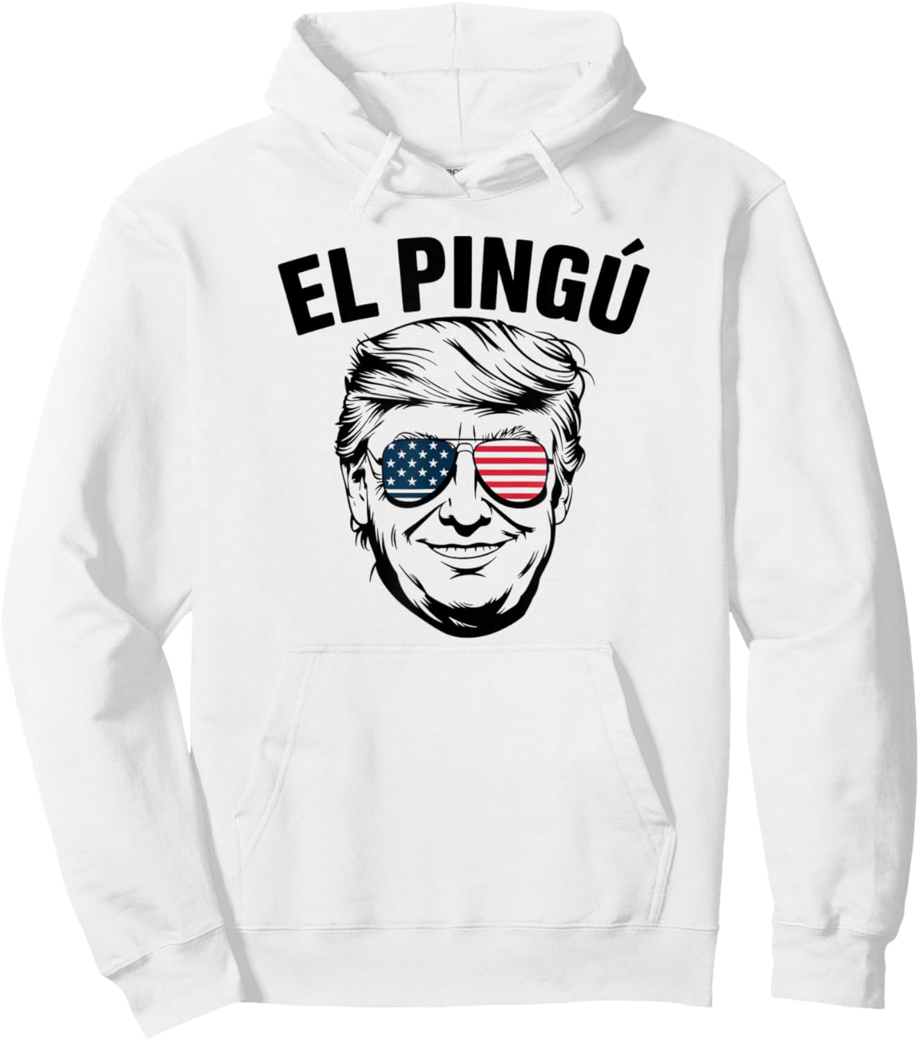 Funny Trump El Pingu Cuban Saying Slang Hialeah Miami 305 Hoodie - Hoodie | White