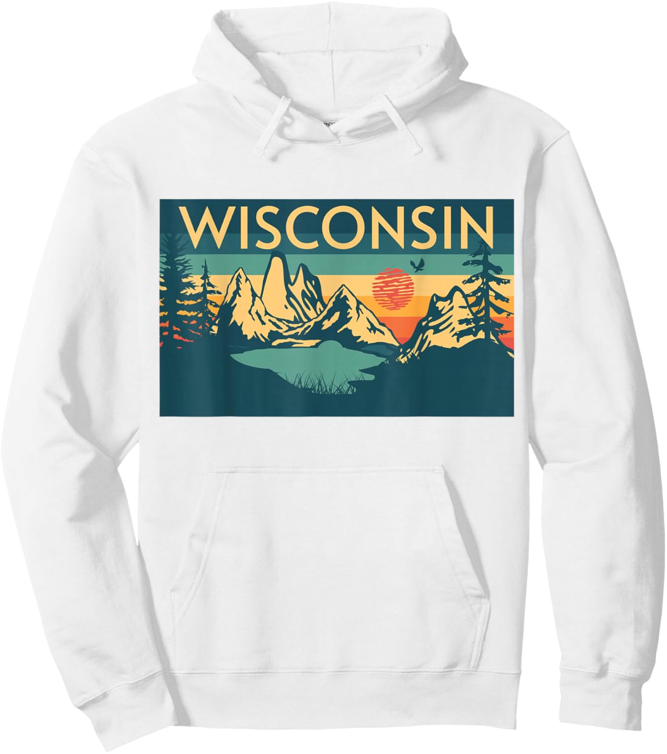 Wisconsin Hoodie - Hoodie | White