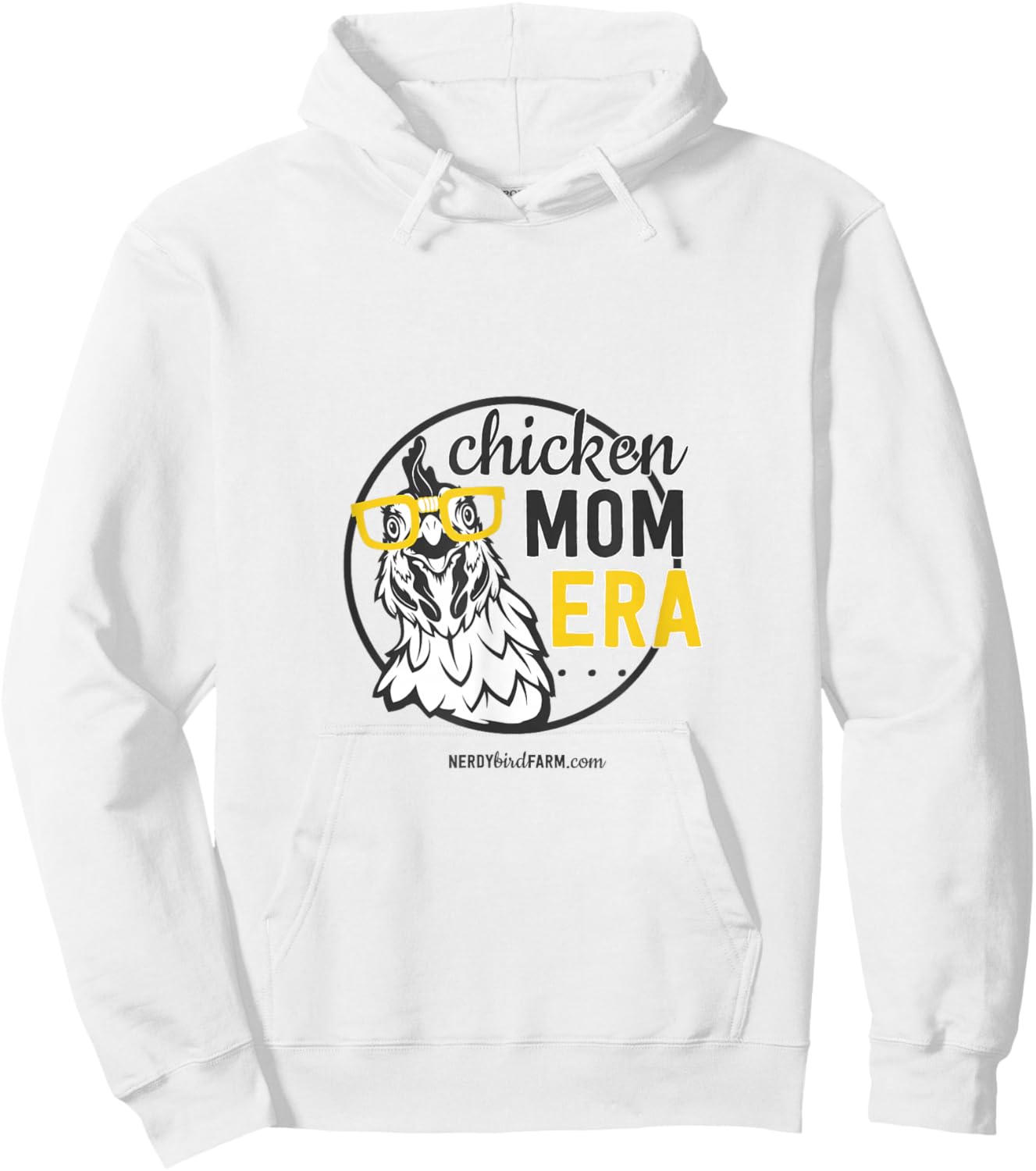 Chicken Mom Era Hoodie - Hoodie | White