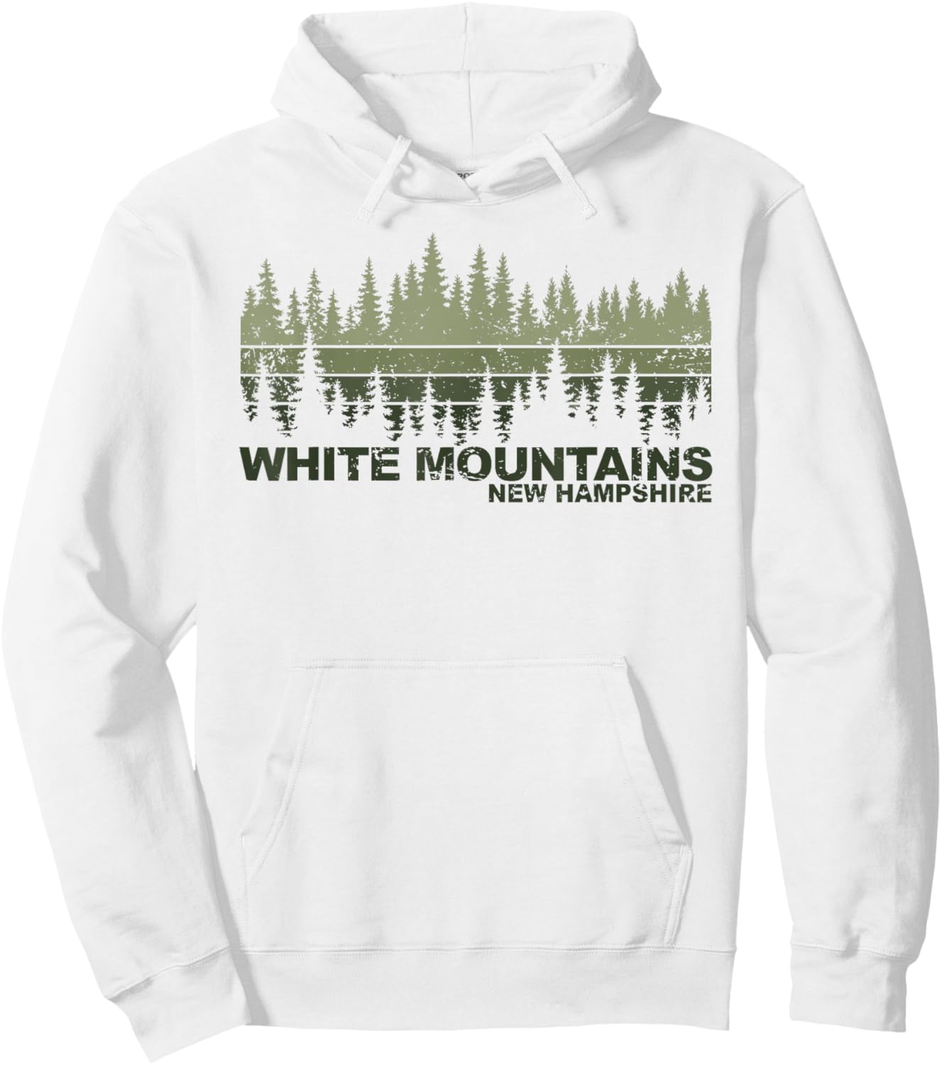 White Mountains New Hampshire Hoodie - Hoodie | White