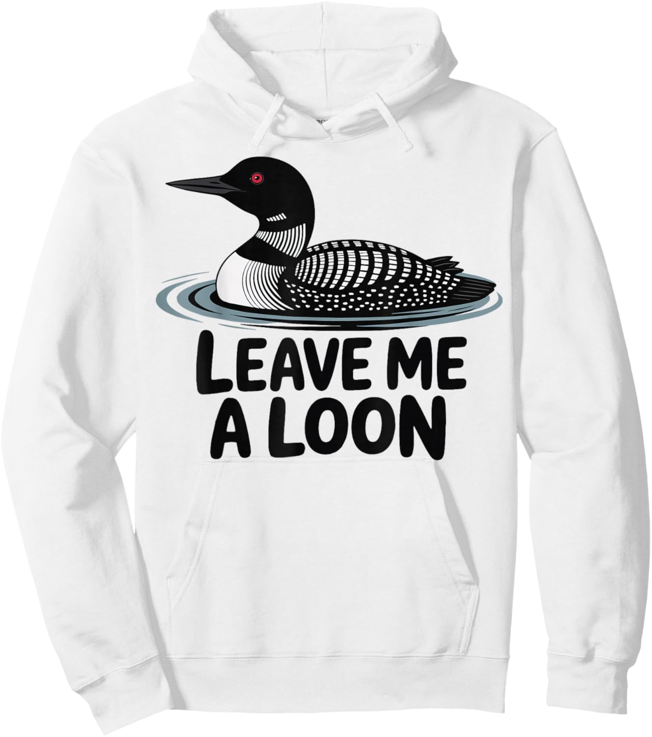 Leave Me A Loon Hoodie - Hoodie | White