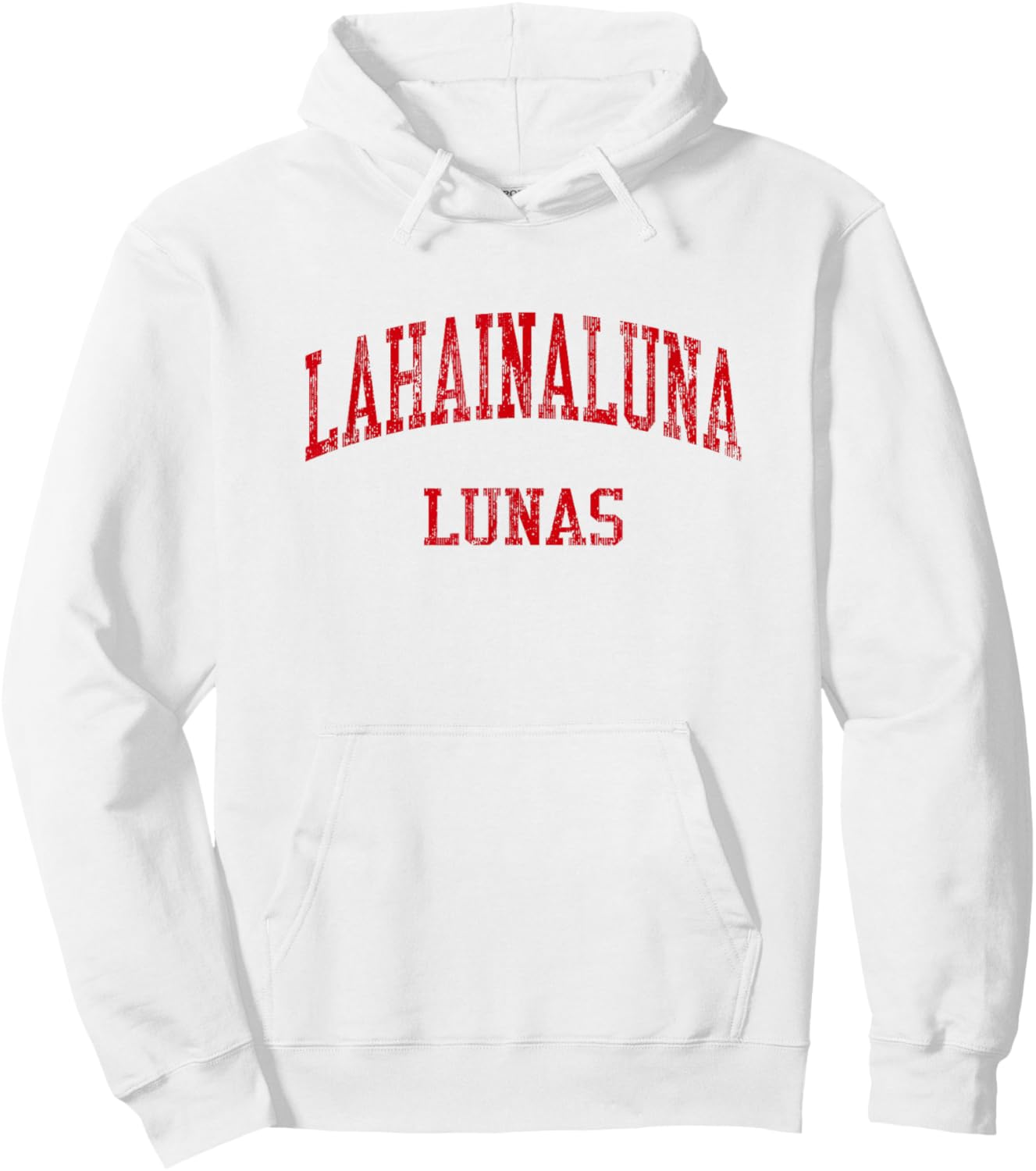 Lahainaluna High School HS Lahaina HI Vintage Sports Hoodie - Hoodie | White