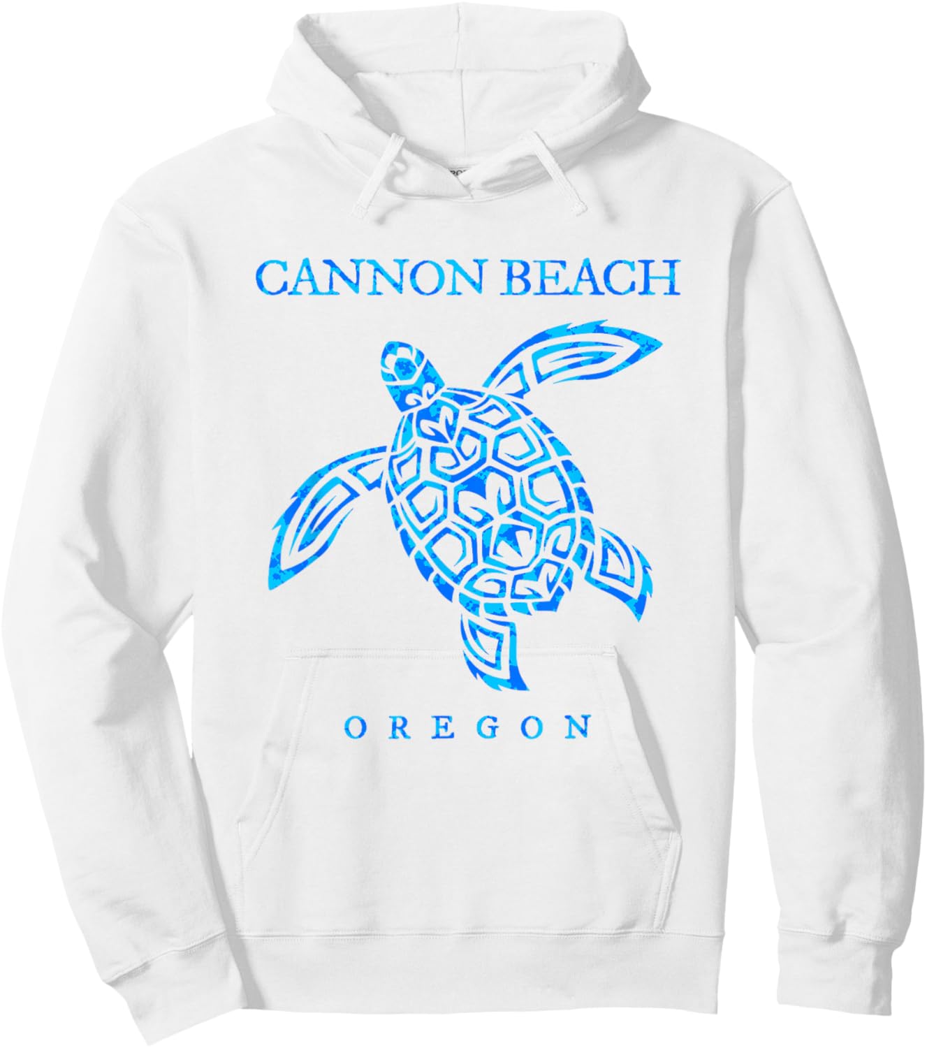 Cannon Beach Oregon Sea Turtle Boys Girls Souvenir Hoodie - Hoodie | White