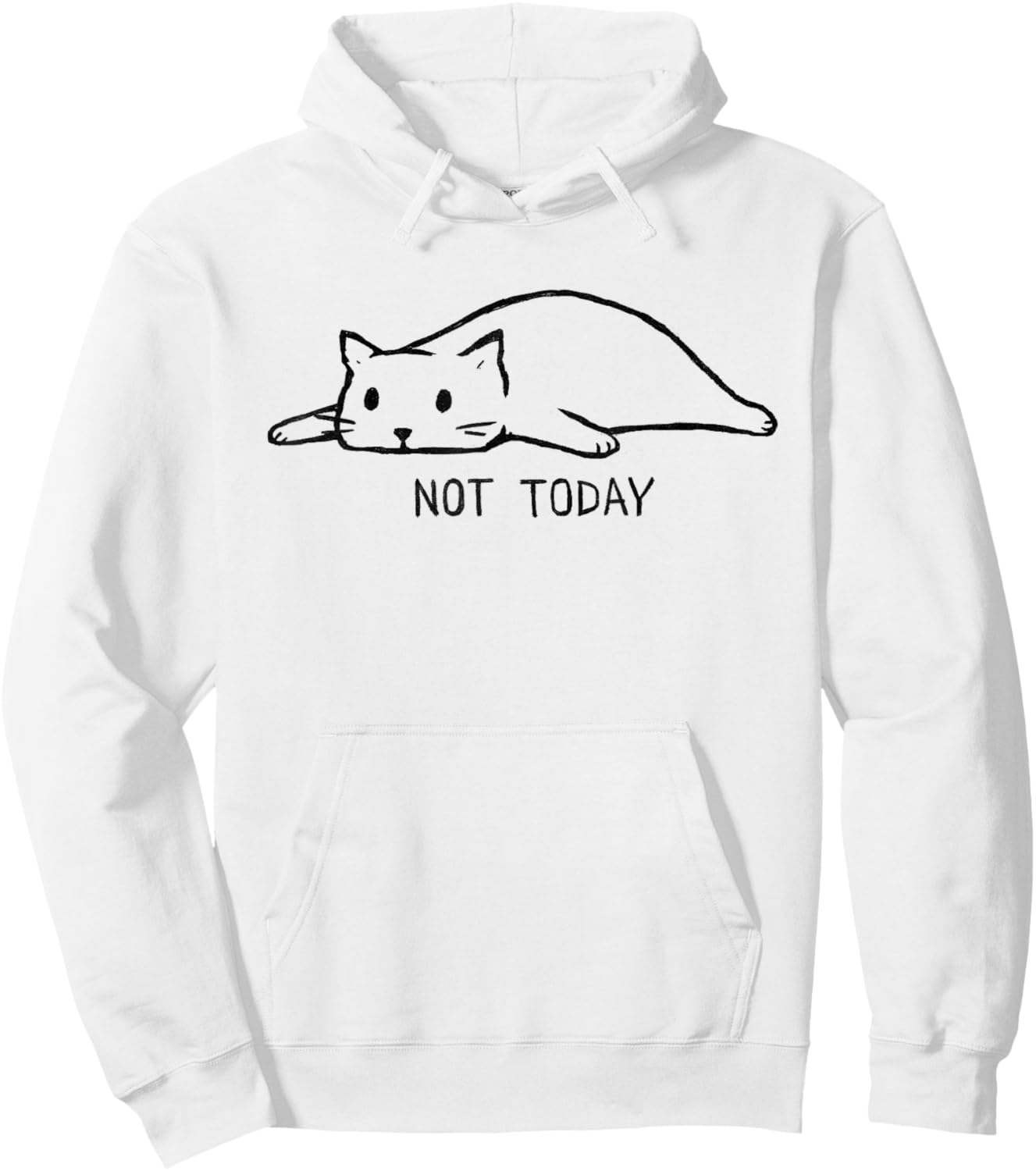 Threadless Fox Shiver Not Today Graphic Hoodie - Hoodie | White