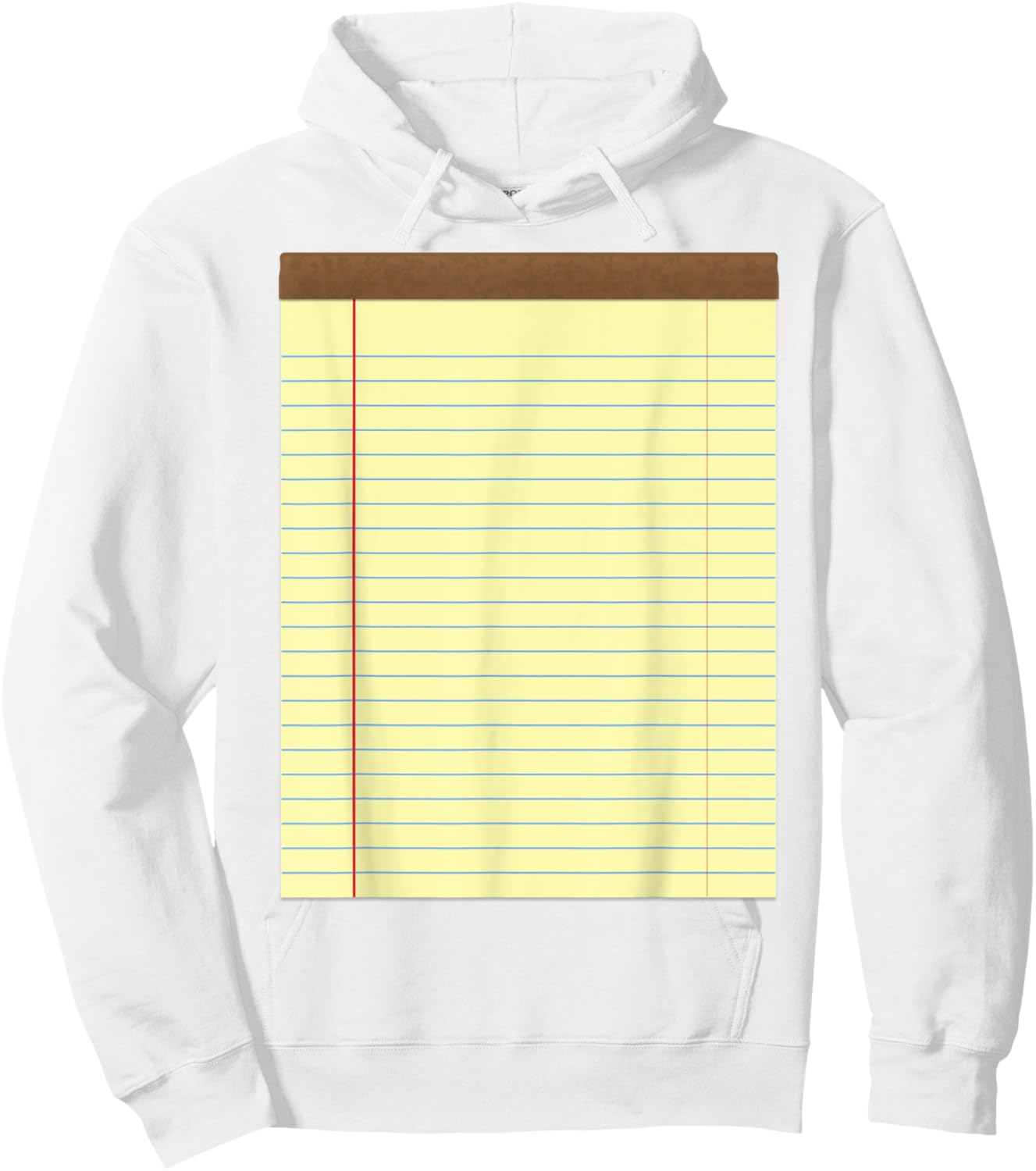Yellow Pad Lined Notebook Couple Group Halloween Costume Hoodie - Hoodie | White