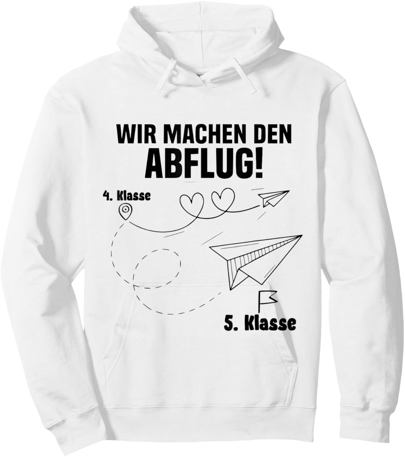 Wir Machen den Abflug 4 Klasse Abschluss Grundschulabschluss Hoodie - Hoodie | White