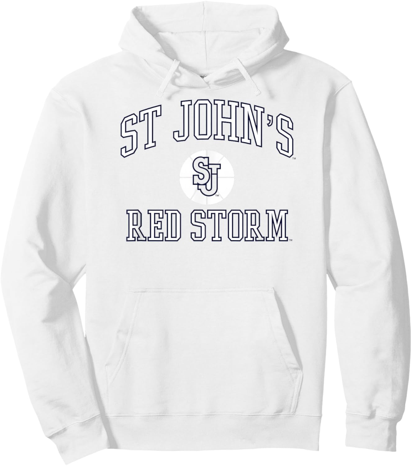 St. John's Red Storm Basketball Screen Red Hoodie - Hoodie | White