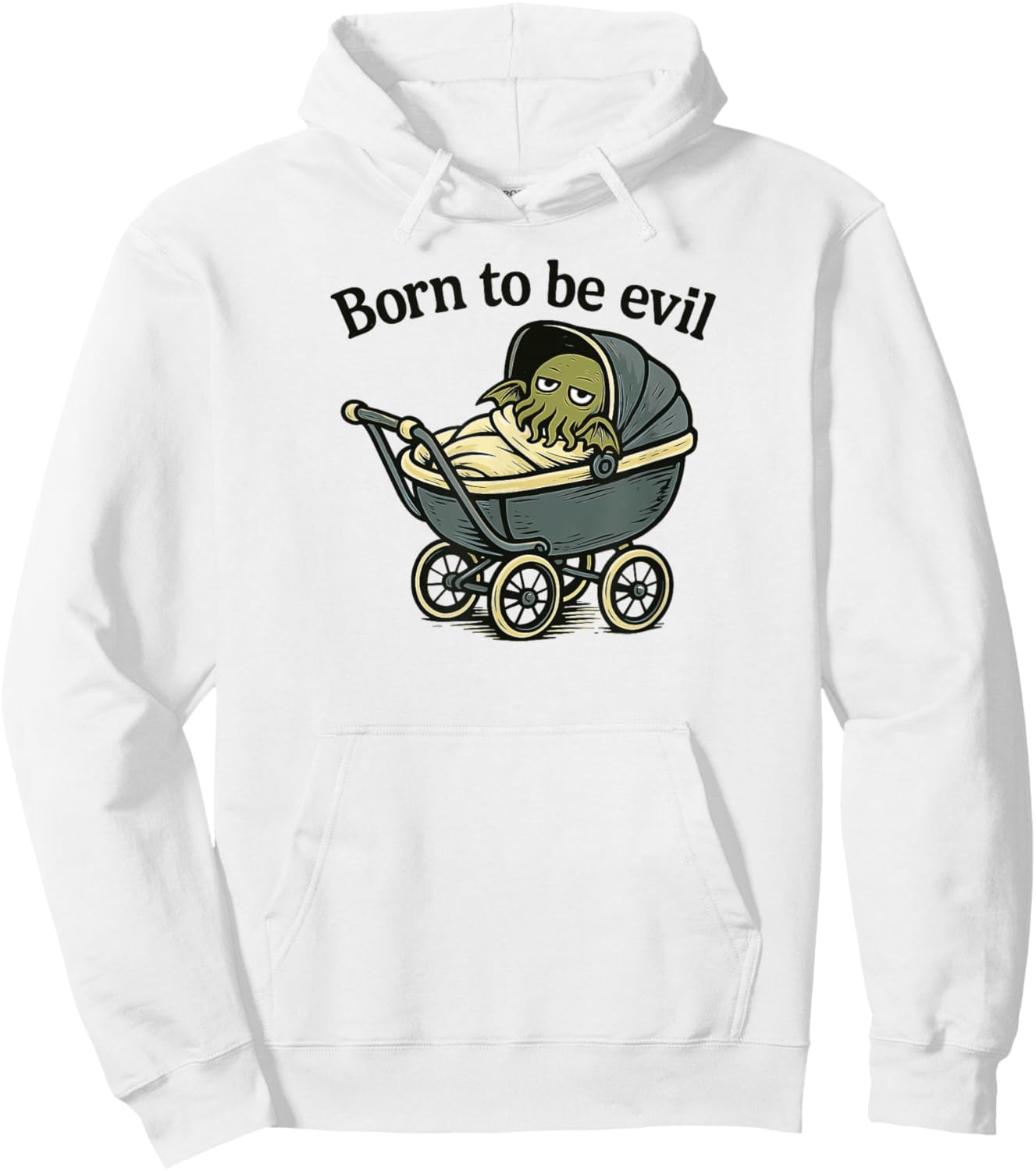 Born to be naughty and funny, baby lovecraftien Cthulhu Kids Hoodie - Hoodie | White