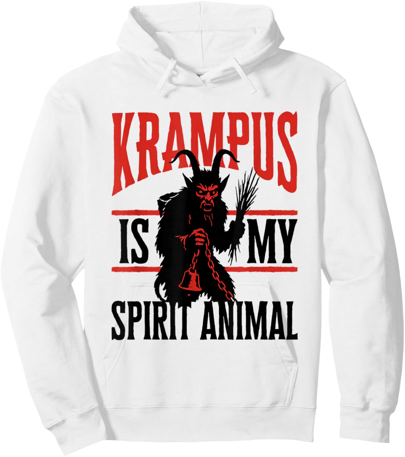 Krampus is My Spirit Animal Hoodie - Hoodie | White