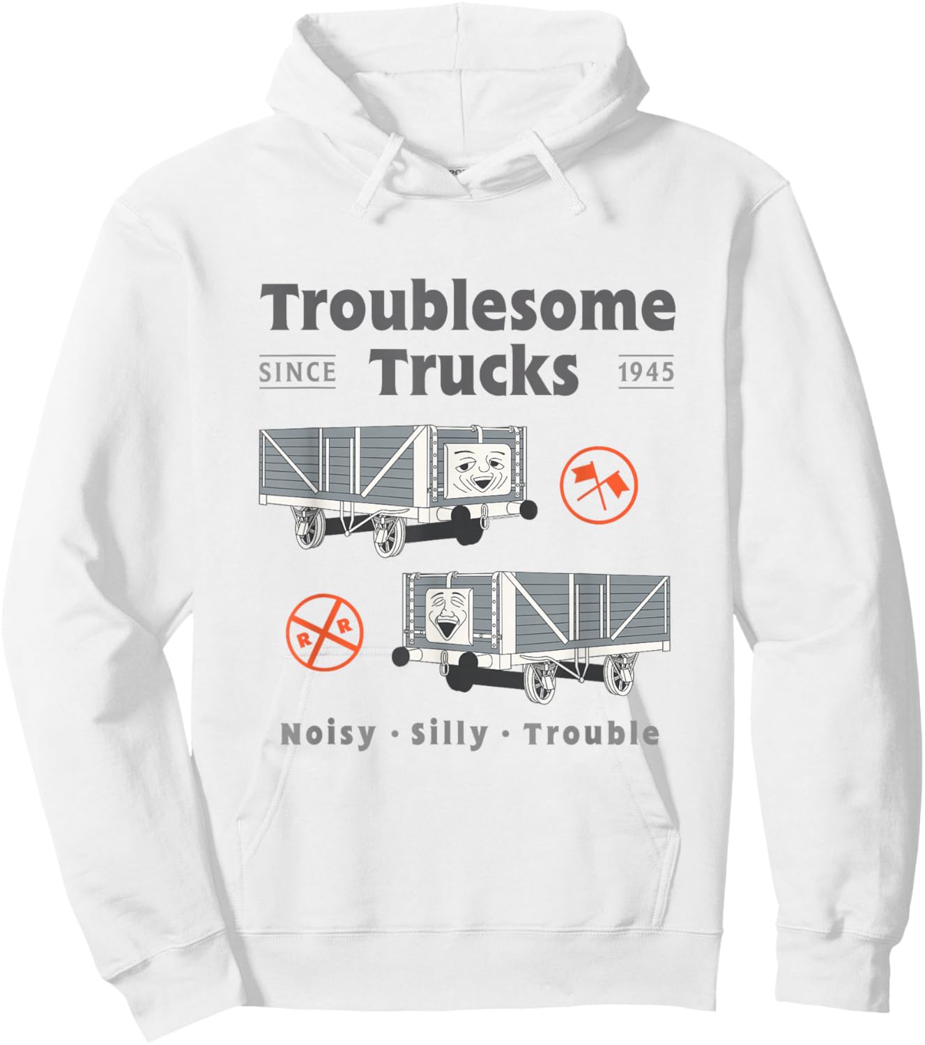 Thomas & Friends Troublesome Trucks - Noisy, Silly, Trouble Hoodie - Hoodie | White
