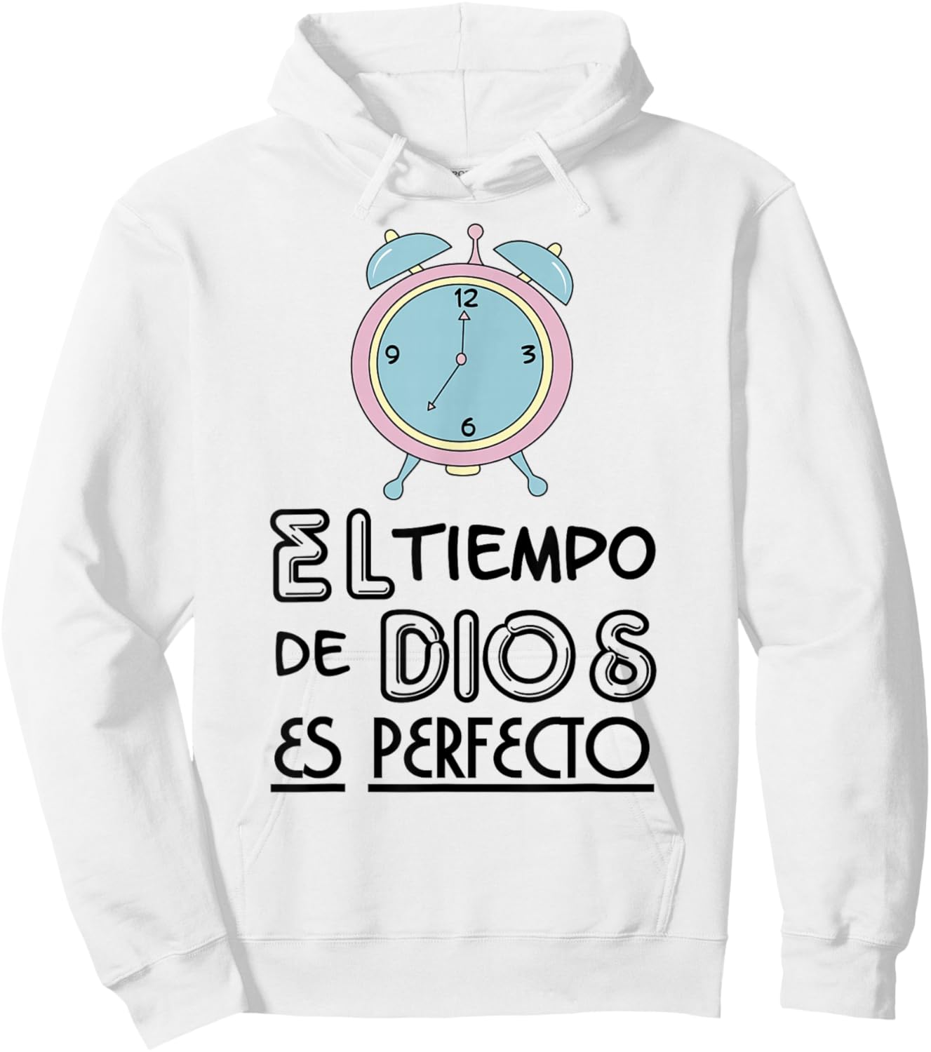 El tiempo de Dios es perfecto Hoodie - Hoodie | White