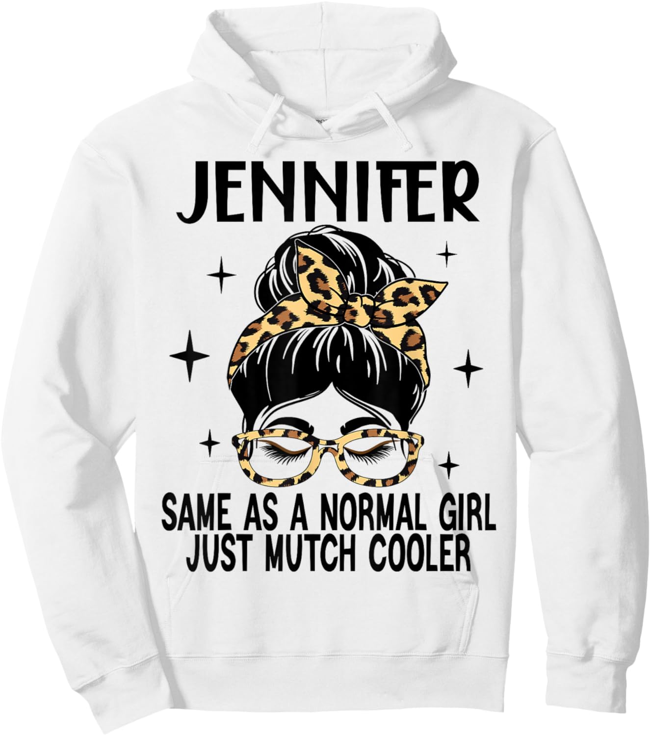 SwiftStyle Apparel JENNIFER Costume Cute Definition Personalized Name JENNIFER , Small, Grey Hoodie - Hoodie | White