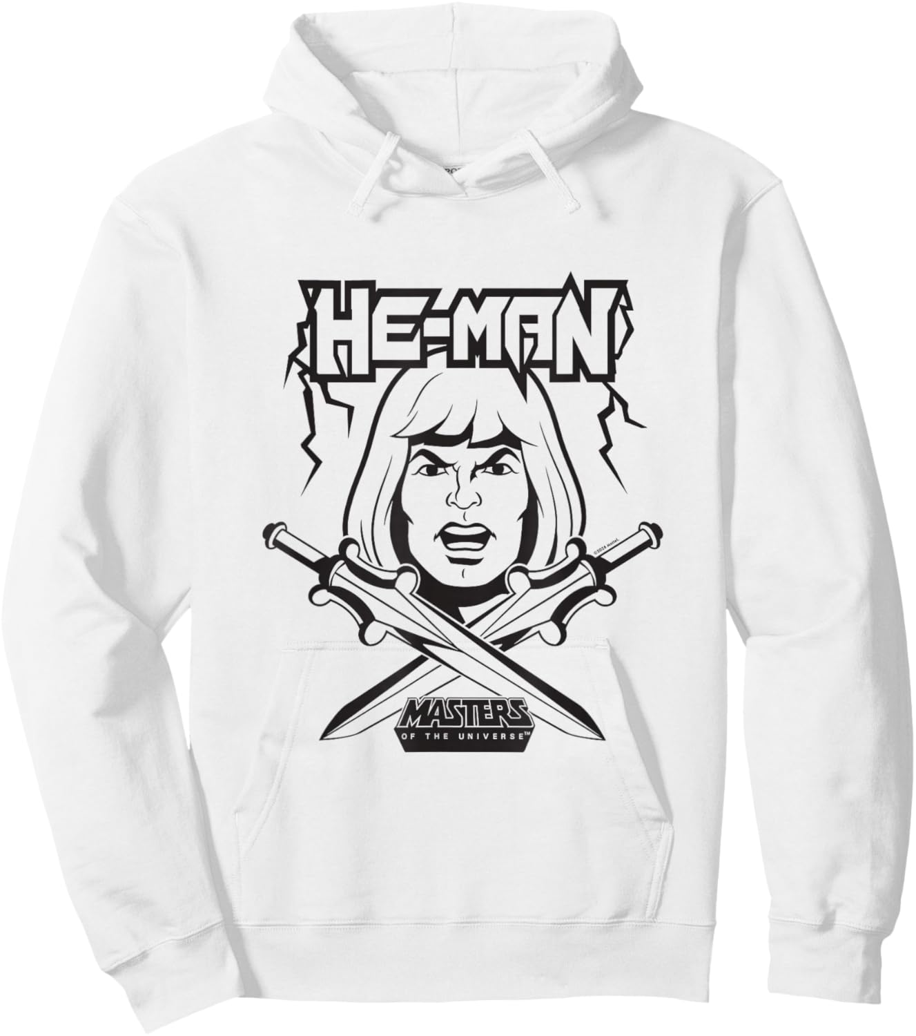 Meister des Universums He-Man Schwarz und Weiß Hoodie - Hoodie | White