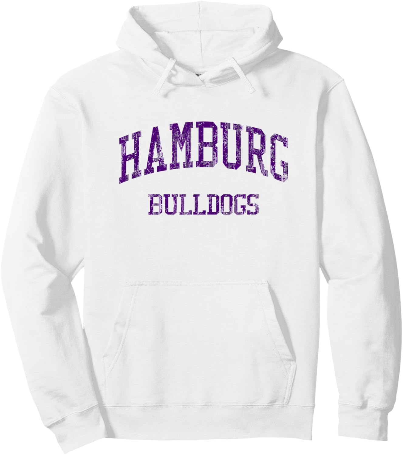 Hamburg High School HS Hamburg NY Vintage Sports Hoodie - Hoodie | White
