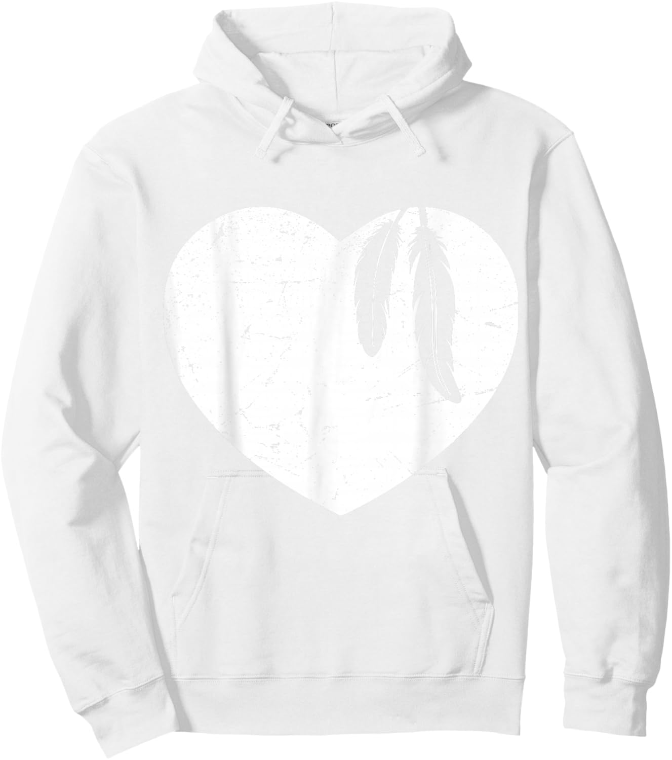 American Native Child Indian Awareness - Indigenous Feather Hoodie - Hoodie | White