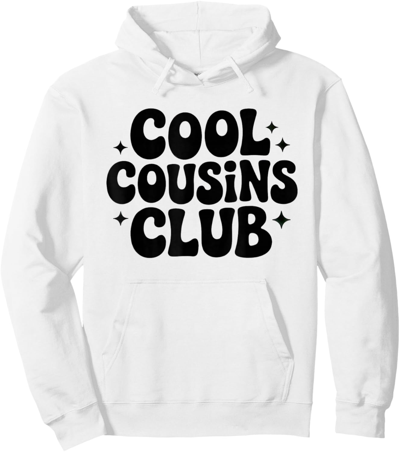 Cool Cousins Club Bold Typografie Familie Humor Zitat Hoodie - Hoodie | White