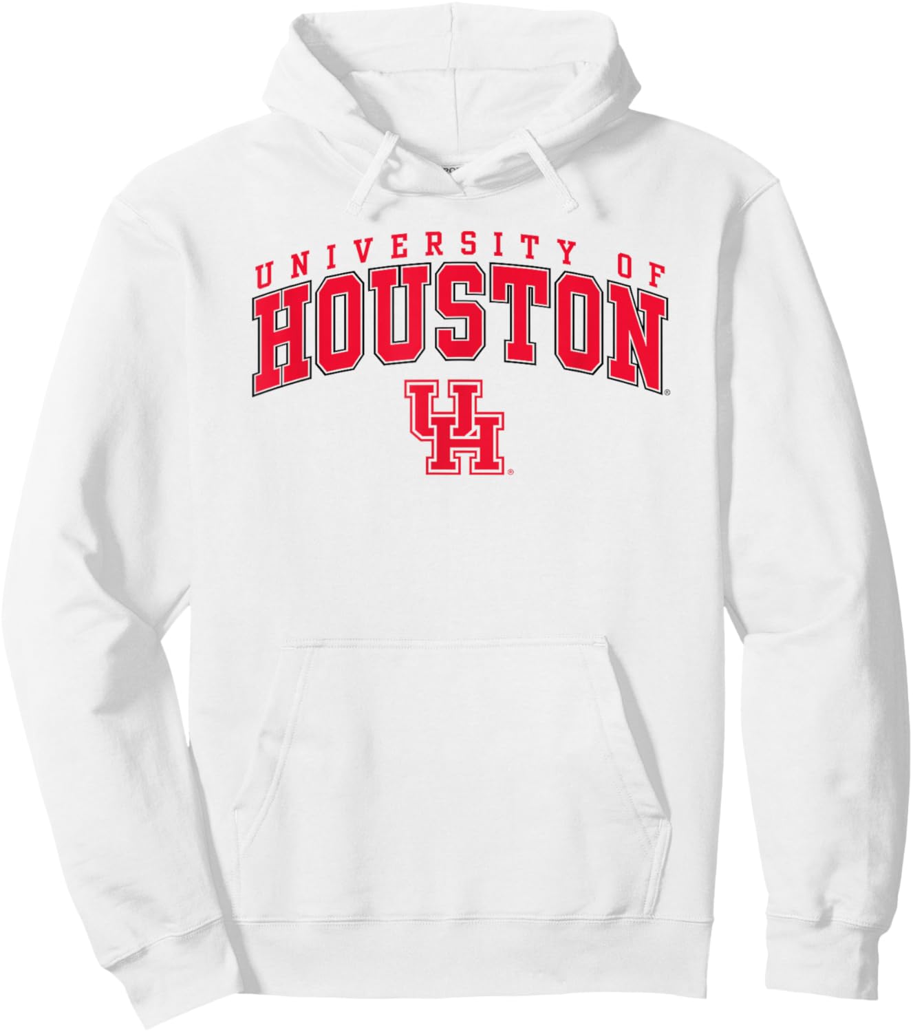 Houston Cougars Arch Over White Officially Licensed Hoodie - Hoodie | White