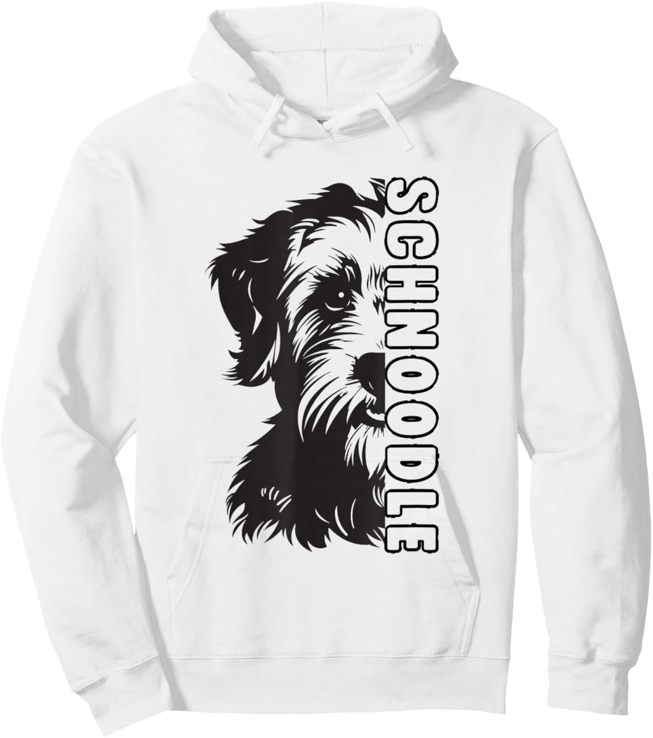 Schnoodle Dog Hoodie - Hoodie | White