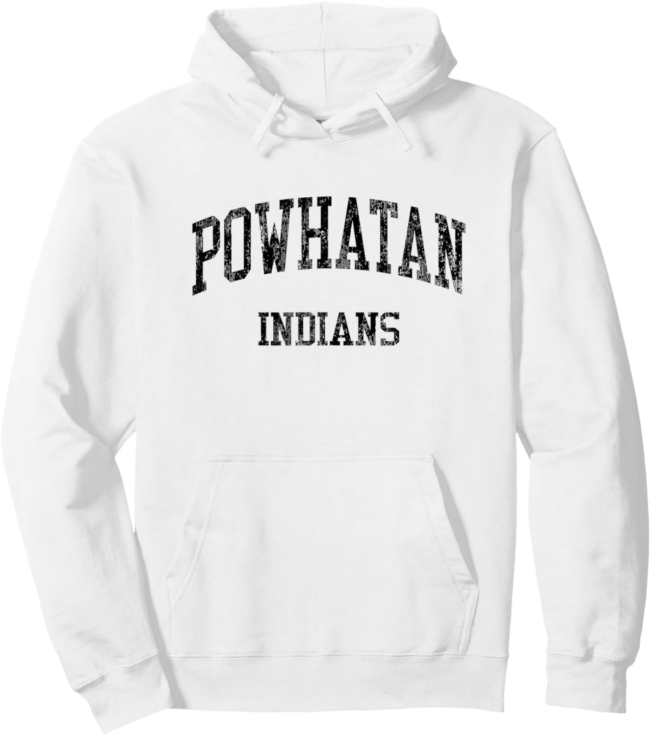 Powhatan High School HS Powhatan VA Vintage Sports Hoodie - Hoodie | White
