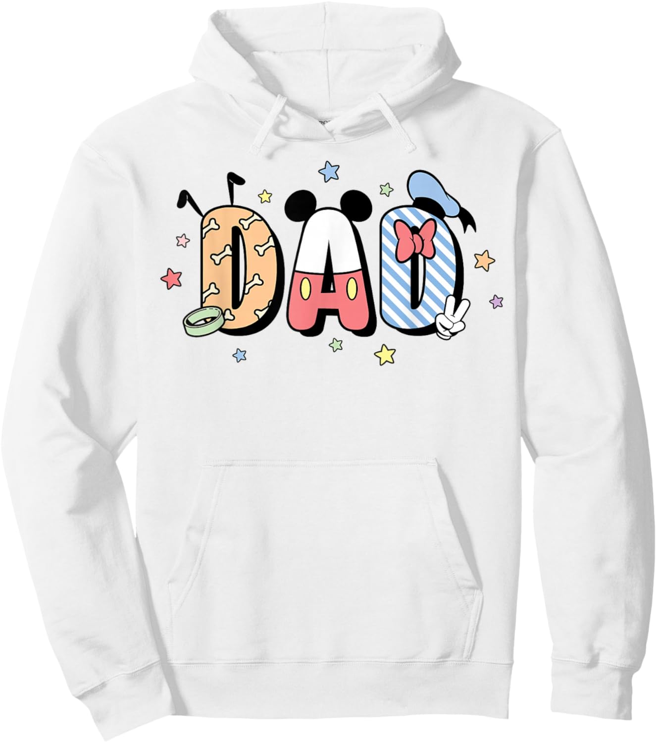 Disney Mickey and Friends Father's Day Dad Pluto Mickey Hoodie - Hoodie | White