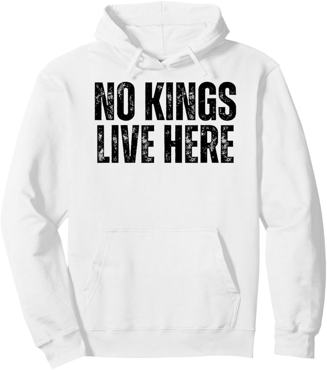 No Kings Live Here Hoodie - Hoodie | White