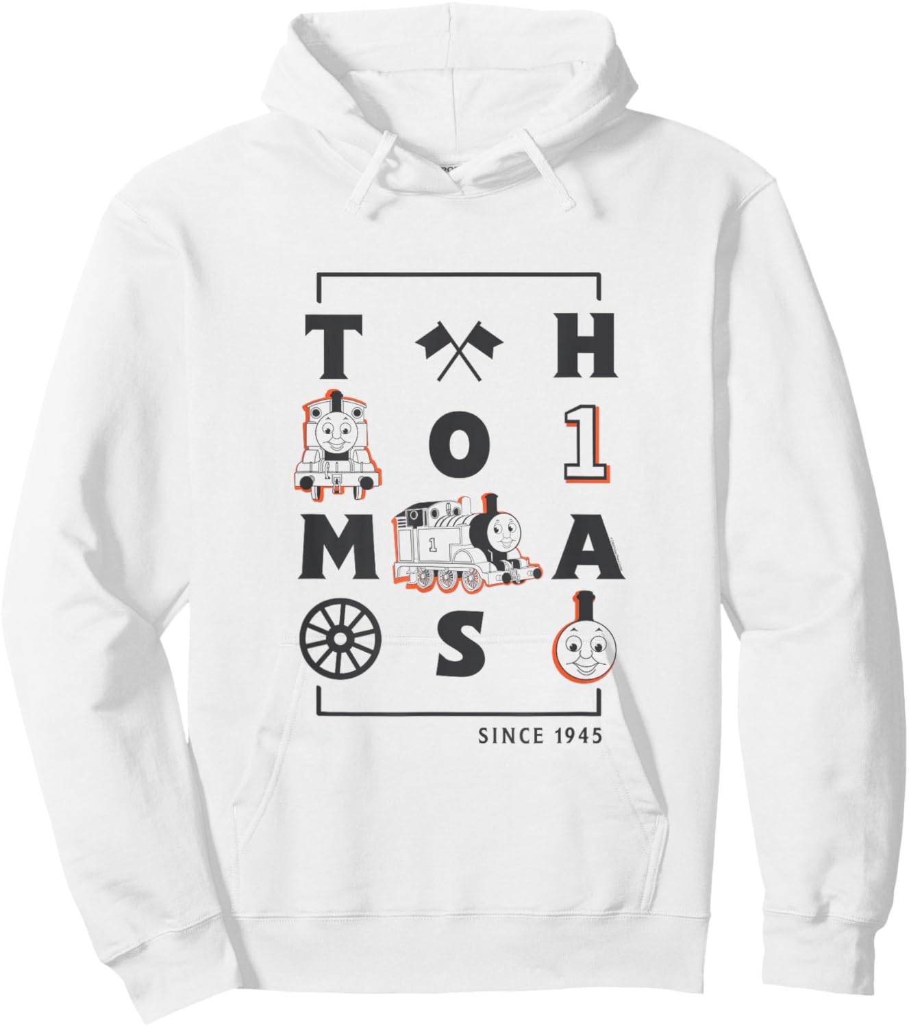 Thomas & Friends - Letters and Icons Hoodie - Hoodie | White