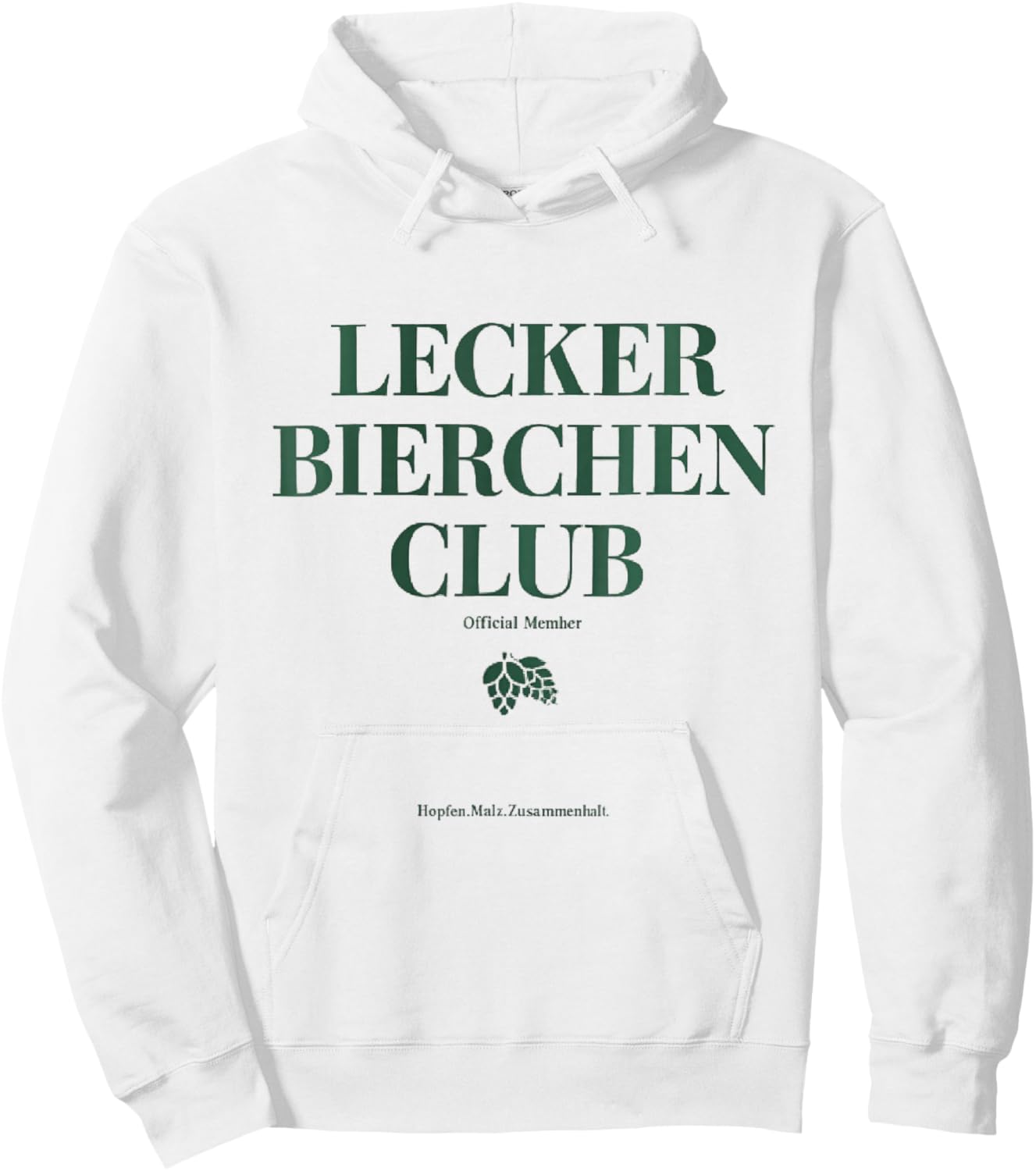 LECKER Bierchen Club X Official Member Mallorca Beer Hoodie - Hoodie | White