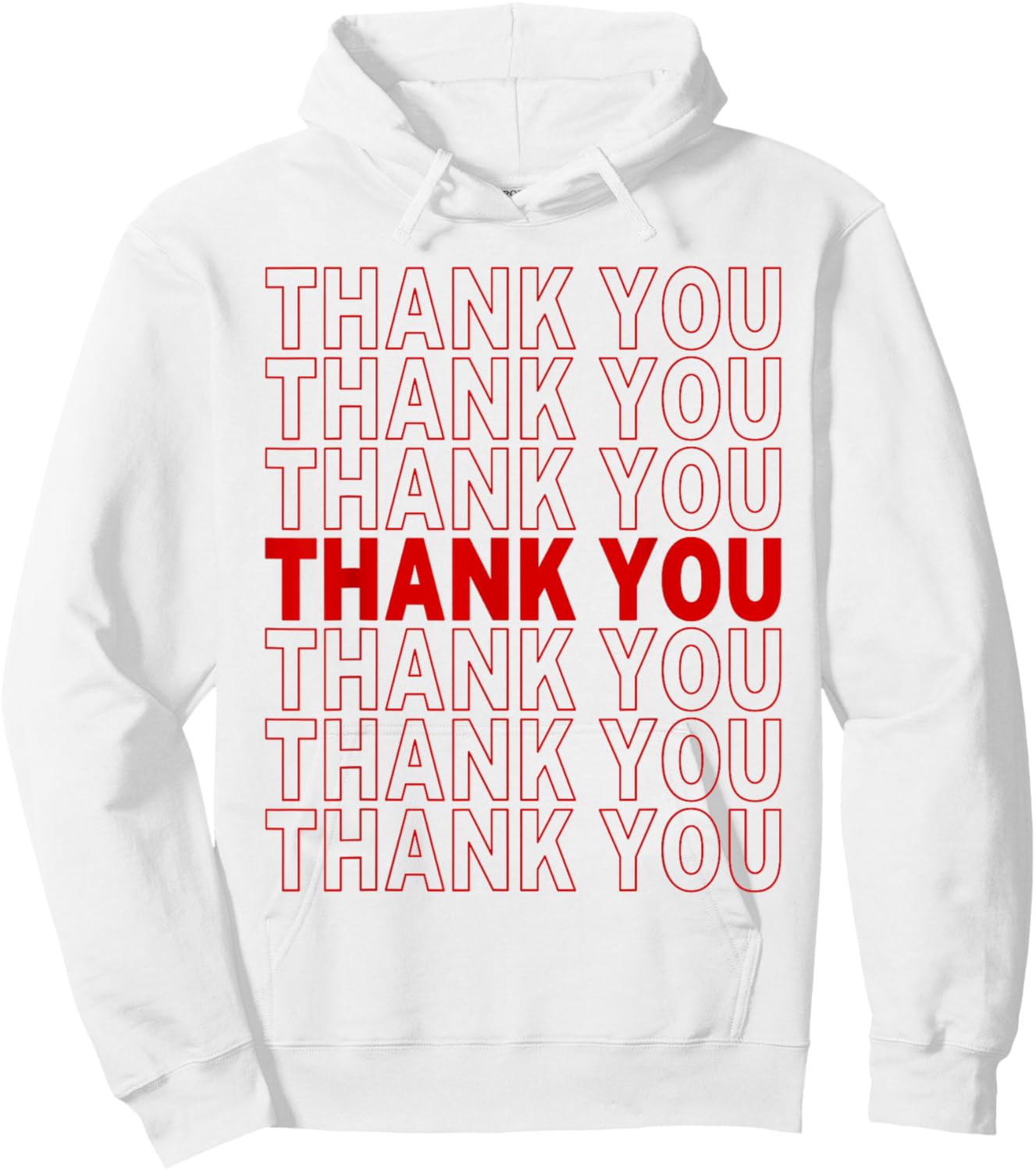 Thank You Bag "Thank You" Hoodie - Hoodie | White