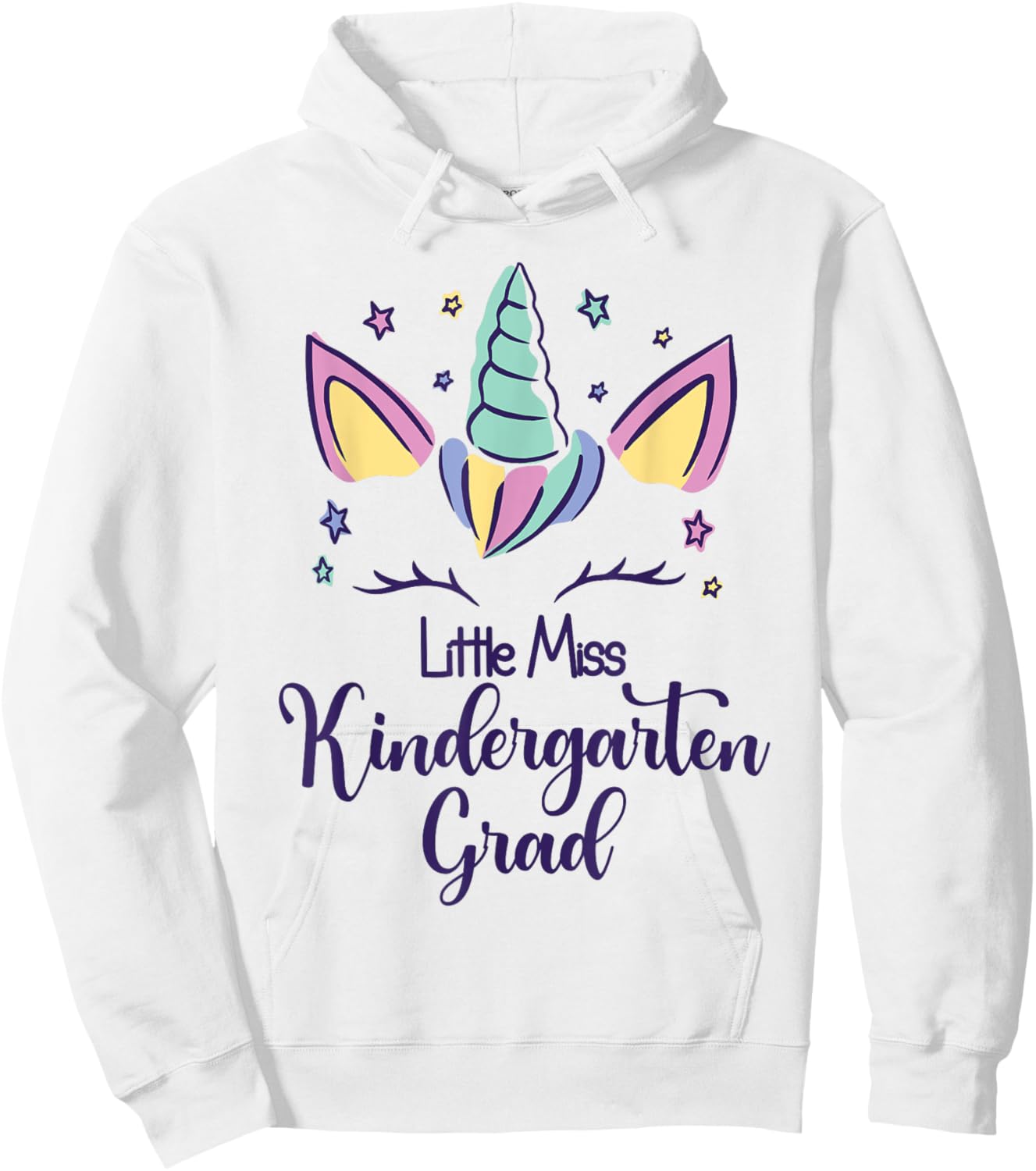 Little Miss Kindergarten Grad 2025 Hoodie - Hoodie | White