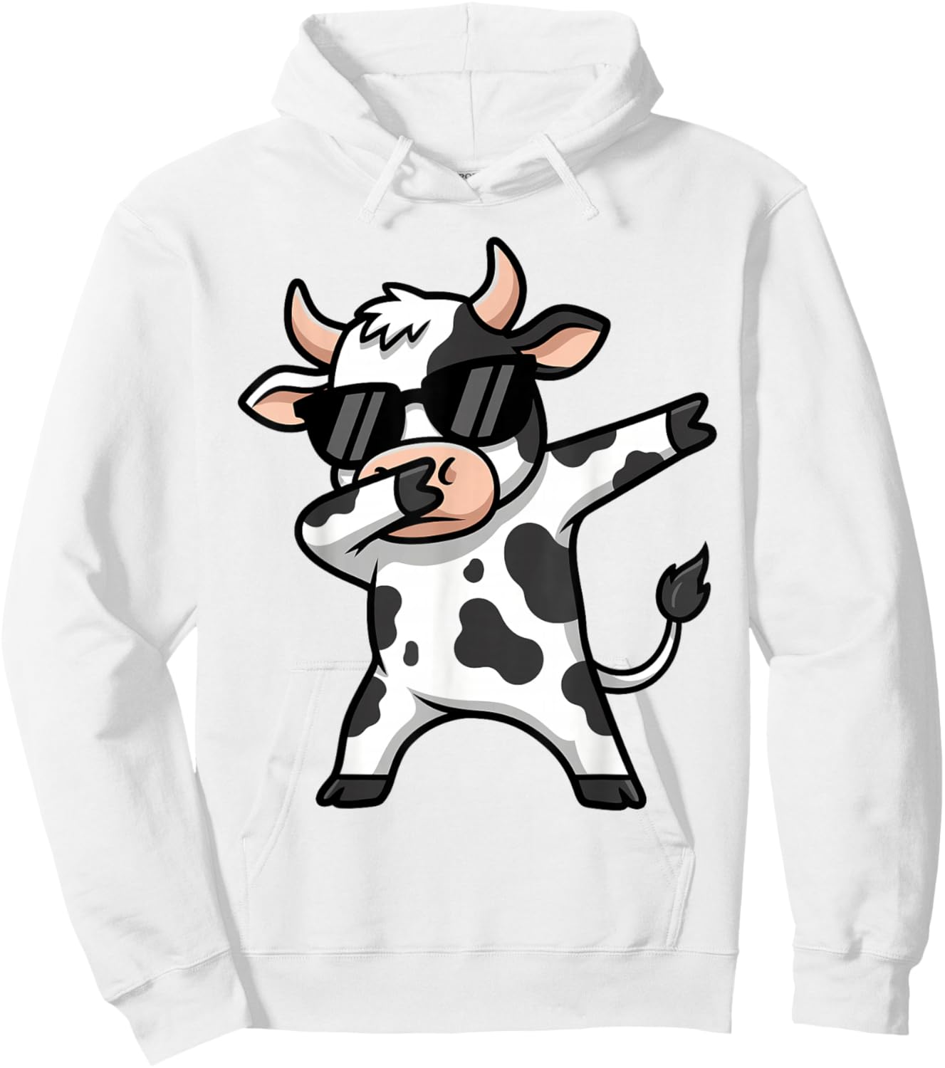 Cute Dabbing Cow Clothes Men Toddler Boys Farm Animal Kids Hoodie - Hoodie | White