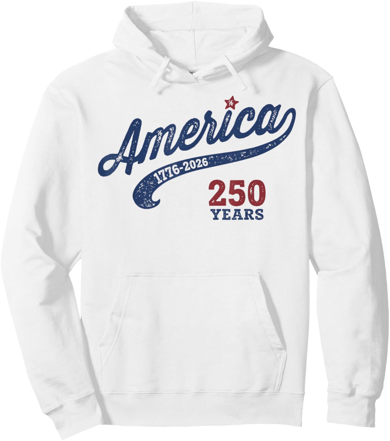 America 250 Years 1776-2026 Hoodie - Hoodie | White