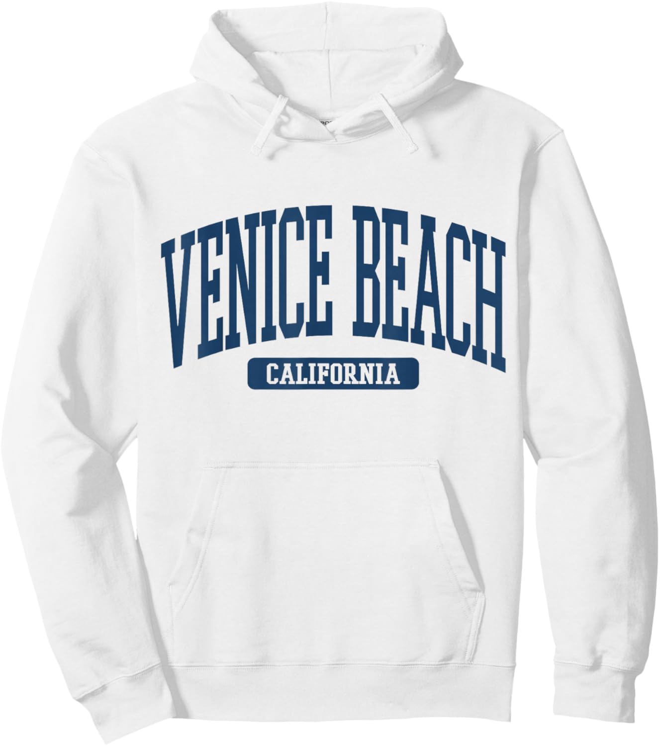 Venice Beach California Souvenir Beach, Retro, Minimalist Hoodie - Hoodie | White