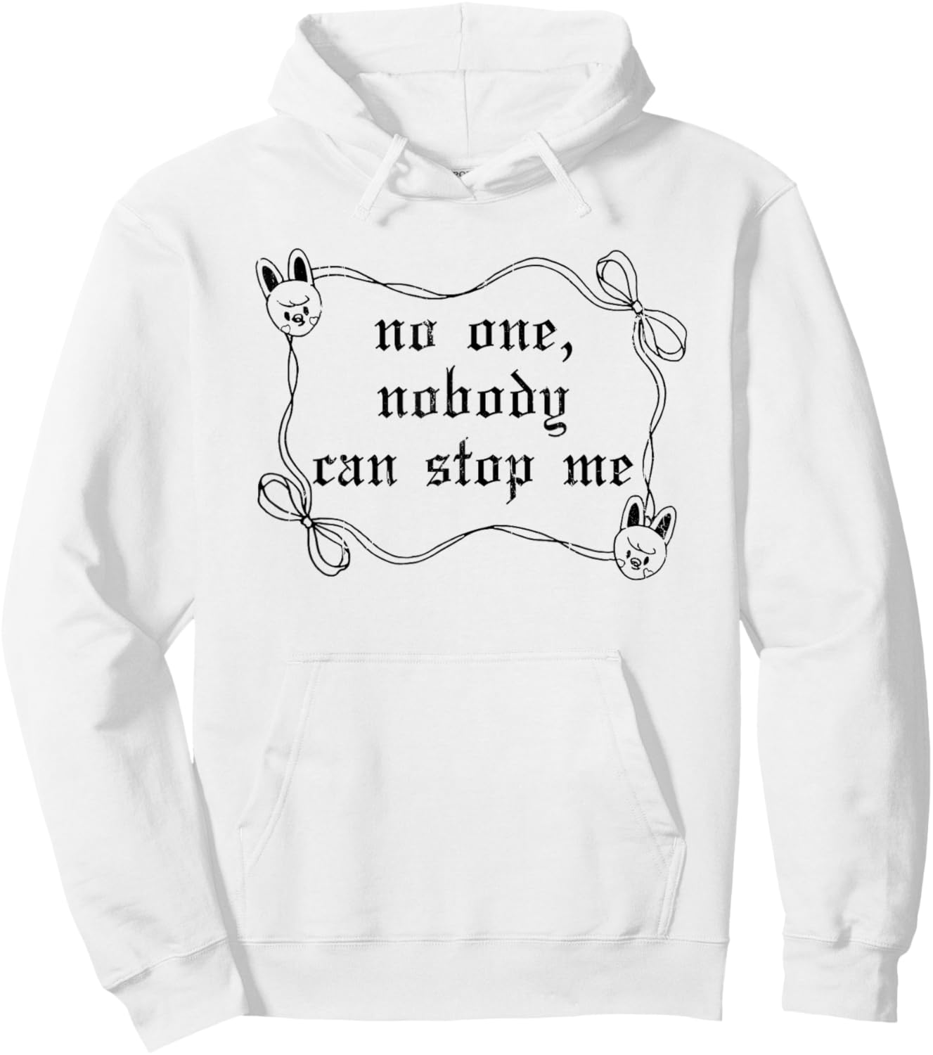 No One Nobody Can Stop Me, Meme Funny Hoodie - Hoodie | White