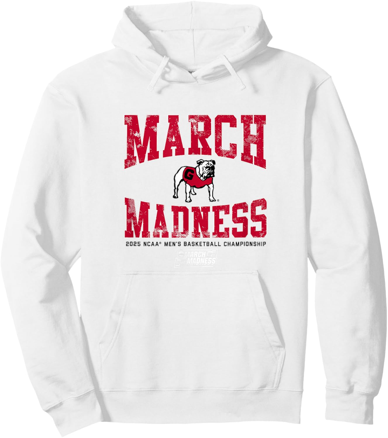 Georgia Bulldogs Basketball - March Madness 2025 - NCAA Hoodie - Hoodie | White