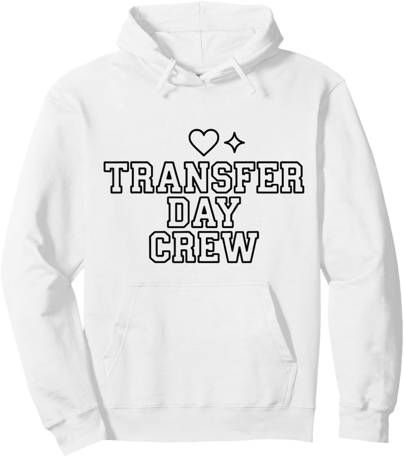 Transfer Day Crew Wake Pray Transfer Day IVF Support Day Hoodie - Hoodie | White