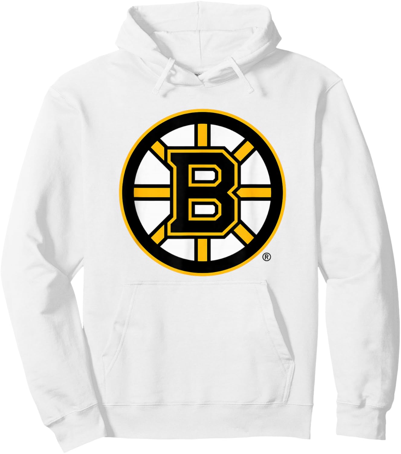 Boston Bruins Icon Gray Officially Licensed Hoodie - Hoodie | White